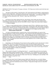 TOSSUPS - SPECIAL TRASH ROUND DENNIS HASKINS OPEN 2001 - UTC Questions by Various Authors from UTC's ACF Detox Trash Tournament, Jan