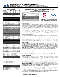 UCLA Men's Basketball • Has Averaged 5.9 Points and 3.2 Rebounds in 13 Contestsucla