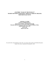 2018 Primary Election Results Analysis OAEPS | Baldwin Wallace