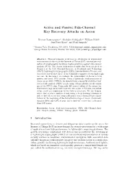 Active and Passive Side-Channel Key Recovery Attacks on Ascon
