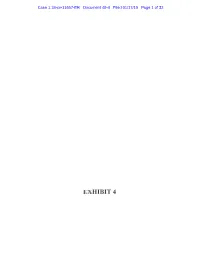 EXHIBIT 4 Case 1:18-Cv-11657-ER Document 48-4 Filed 01/17/19 Page 2 of 32