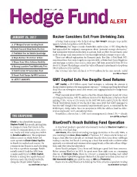 Hedge Fund Alert Save 15% - Quote: INVESTHFA15 When Booking Online: Investops.Wbresearch.Com
