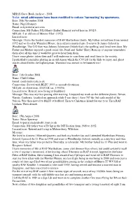 MHAS Guest Book Archive - 2008 Note: Email Addresses Have Been Modified to Reduce 'Harvesting' by Spammers