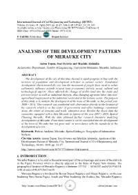 Analysis of the Development Pattern of Merauke City