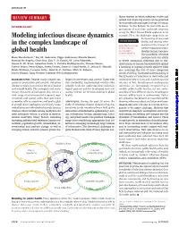 Modeling Infectious Disease Dynamics in the Complex Landscape of Global Health Hans Heesterbeek Et Al