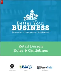 Retail Design Rules & Guidelines