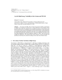 Acyclic High-Energy Variability in Eta Carinae and WR 140