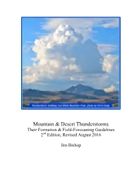 Mountain & Desert Thunderstorms