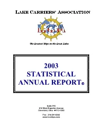 2003 Statistical Annual Report©