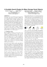 A Scalable Search Engine for Mass Storage Smart Objects