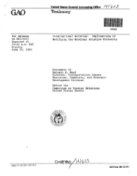 Implications of Ratifying the Montreal Aviation Protocols