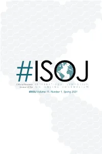ISOJ Volume 11, Number 1, Spring 2021 #ISOJ Volume 11, Number 1, Spring 2021