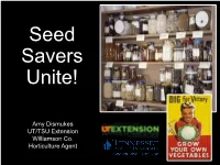 Seed Savers Unite!