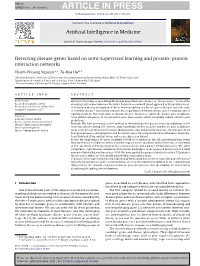 Detecting Disease Genes Based on Semi-Supervised Learning and Protein–Protein