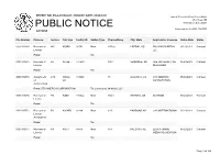 Public Notice &gt;&gt; Licensing and Management System Admin &gt;&gt;