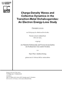 Charge-Density Waves and Collective Dynamics in the Transition-Metal Dichalcogenides: an Electron Energy-Loss Study