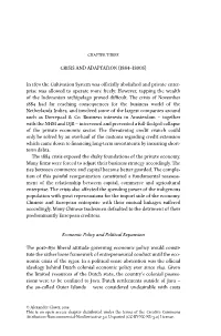 Crisis and Adaptation (1884–1890S)