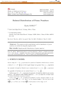 Related Distribution of Prime Numbers