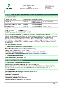 SAFETY DATA SHEET OB-1/1, Vrijedi Od 4.1.2021. Str. 1/10 SECTION 1