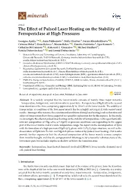 The Effect of Pulsed Laser Heating on the Stability of Ferropericlase At
