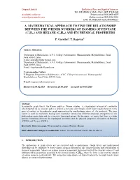 A Mathematical Approach to Find the Relationship Between the Wiener Numbers of Isomers of Pentane (C 5H12 ) and Hexane (C 6H14 ) and Its Physical Properties