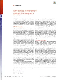 Astronomical Metronome of Geological Consequence Linda A
