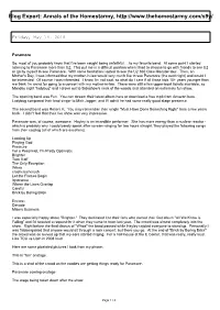 Blog Export: Annals of the Homestarmy