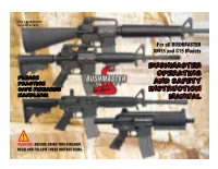Bushmaster Operating and Safety Instruction Manual