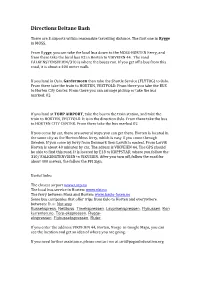 Directions Beltane Bash