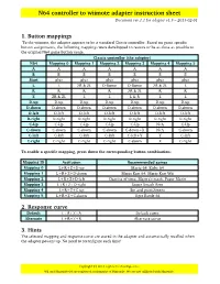 N64 Controller to Wiimote Adapter Instruction Sheet Document Rev.1.1 for Adapter V1.5 – 2013­02­01