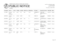 Public Notice &gt;&gt; Licensing and Management System Admin &gt;&gt;