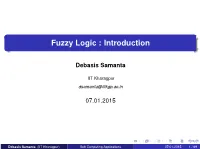 Fuzzy Logic : Introduction