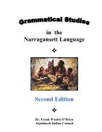 In the Narragansett Language Second Edition
