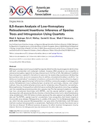 Inference of Species Trees and Introgression Using Quartets
