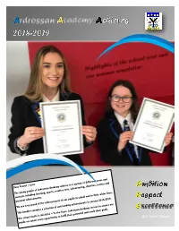 Our Core Values the Sporting Year at Ardrossan Academy