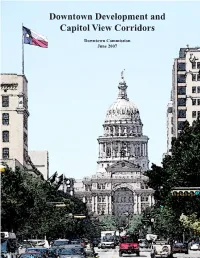 Downtown Development and Capitol View Corridors