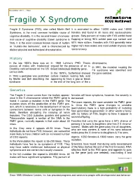 Fragile X Syndrome
