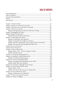 Table of Contents