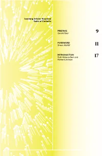 Teaching Artistic Research Table of Contents PREFACE Gerald Bast