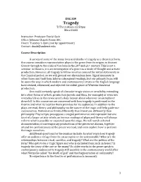 Tragedy Syllabus