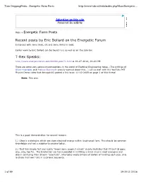 Eric Dollard on the Energetic Forum Enhanced with Some Links, Etc and Some Notes in Bold