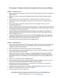 Preludes and Nocturnes: Questions for Discussion and Writing