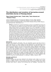 The Distribution and Zonation of Barnacles Around Intertidal Shores of Penang Island