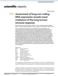 Assessment of Long Non-Coding RNA Expression Reveals Novel Mediators