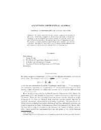 Asymptotic Differential Algebra