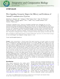 Integrative and Comparative Biology Integrative and Comparative Biology, Pp