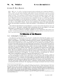 W. M. White Geochemistry Chapter 7: Trace Elements