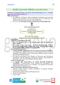 Daily Current Affairs