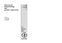 Glossary of Biotechnology and Genetic Engineering 1