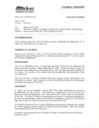 COR 055-2015, Draft Council Policy No. 100-3-02 Flag Protocol